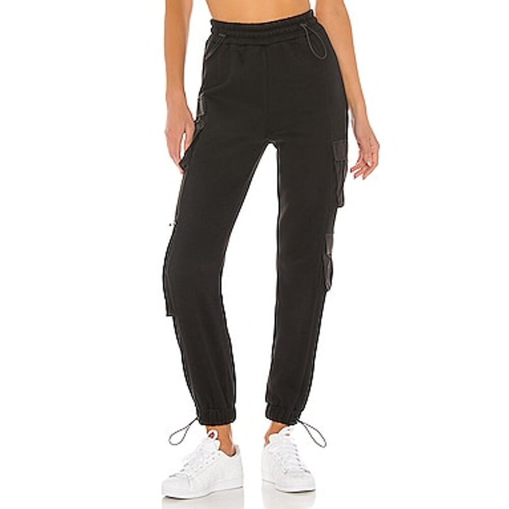 Guizio 'Cargo' Black Cotton Cargo Pants Size M